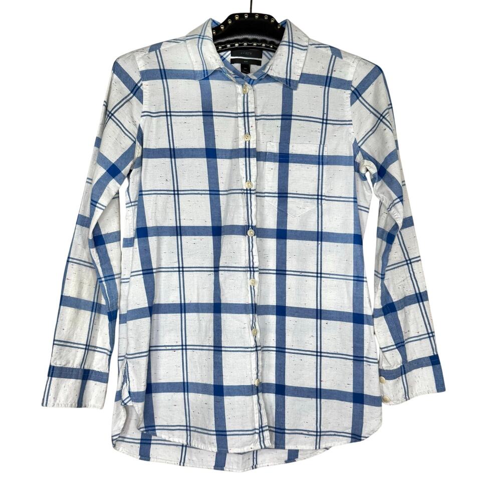 J. Crew Boy Confetti Plaid Button Down Shirt 0P